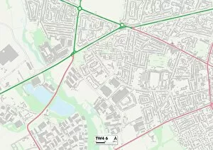 Woodfield Road Gallery: Hounslow TW4 6 Map