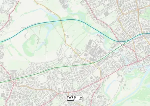 College Road Gallery: Hounslow TW7 5 Map
