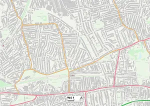 Hatfield Road Gallery: Hounslow W4 1 Map