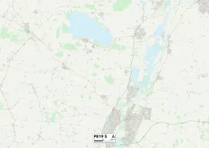 Manor Gardens Gallery: Huntingdonshire PE19 5 Map