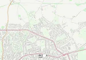 The Lawns Gallery: Ipswich IP4 3 Map