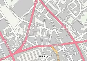 Bakers Yard Gallery: Islington EC1R 5 Map