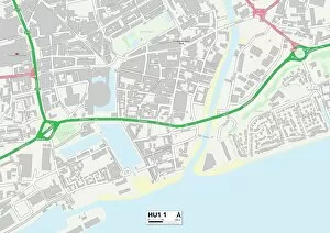 Kingston upon Hull HU1 1 Map