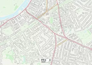 Kingston upon Thames KT6 6 Map
