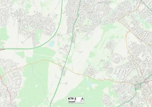 Postcode Sector Map of Kingston upon Thames KT9 2 Kingston upon Thames KT9 2 Map