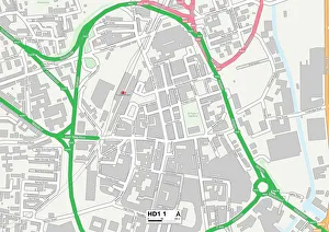 Half Moon Street Gallery: Kirklees HD1 1 Map