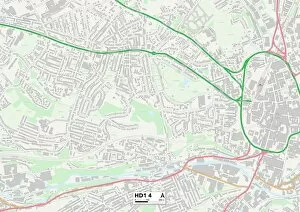 Dudley Road Gallery: Kirklees HD1 4 Map