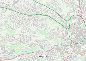 Dudley Road Gallery: Kirklees HD1 4 Map