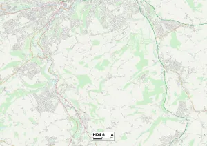 Hillside Crescent Gallery: Kirklees HD4 6 Map