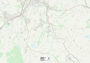 Bank Lane Gallery: Kirklees HD9 1 Map