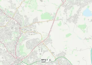 Manor Gardens Gallery: Kirklees WF12 7 Map
