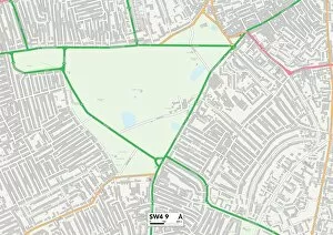Elms Road Gallery: Lambeth SW4 9 Map