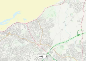 Elms Road Gallery: Lancaster LA4 6 Map