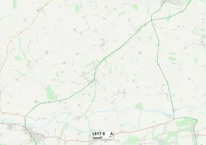 Harrogate Road Gallery: Leeds LS17 0 Map