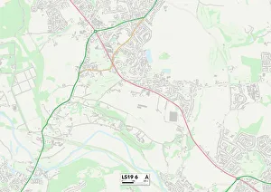 Harrogate Road Gallery: Leeds LS19 6 Map