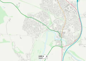 Harrogate Road Gallery: Leeds LS22 6 Map