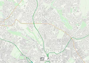 Wood Lane Gallery: Leeds LS7 3 Map