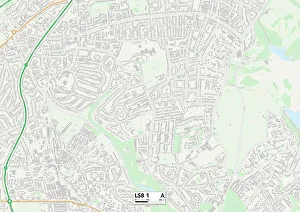 Shaftesbury Avenue Gallery: Leeds LS8 1 Map