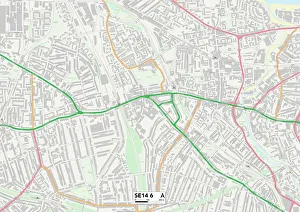 Parkfield Road Gallery: Lewisham SE14 6 Map