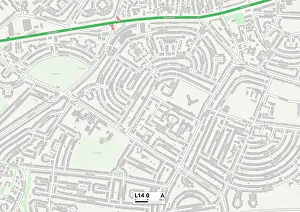 Milton Avenue Gallery: Liverpool L14 0 Map