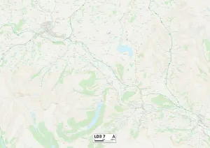 Leuchars Gallery: Llandrindod Wells LD3 7 Map
