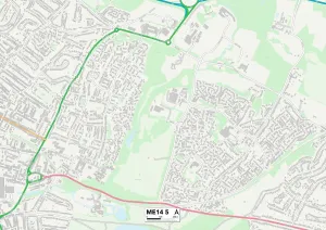 Greenways Gallery: Maidstone ME14 5 Map