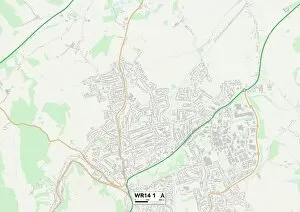 Coronation Road Gallery: Malvern Hills WR14 1 Map