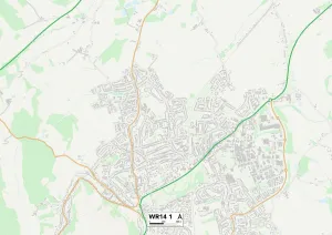 Richmond Road Gallery: Malvern Hills WR14 1 Map