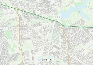 Laburnum Road Gallery: Manchester M18 7 Map