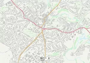 Weymouth Road Gallery: Mendip BA11 1 Map