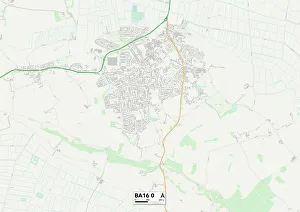 Ash Road Gallery: Mendip BA16 0 Map