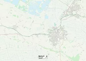 Mendip BA16 9 Map