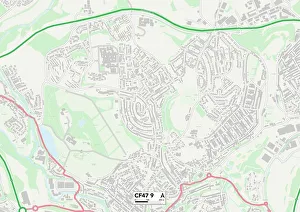 Marshall Crescent Gallery: Merthyr Tydfil CF47 9 Map