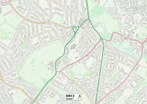 Central Road Gallery: Merton SM4 5 Map