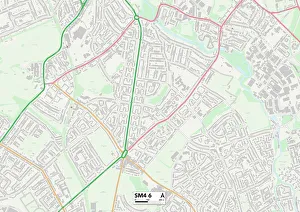 Furness Road Gallery: Merton SM4 6 Map
