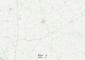 Stony Lane Gallery: Mid Suffolk IP14 6 Map