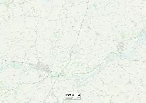 Mid Suffolk IP21 4 Map