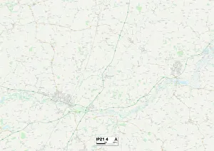 Stony Lane Gallery: Mid Suffolk IP21 4 Map