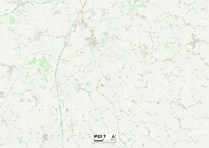 Stoke Road Gallery: Mid Suffolk IP23 7 Map