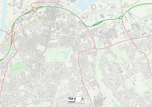 UK Maps Gallery: Middlesbrough TS4 2 Map