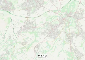 Church Road Gallery: Midlothian EH18 1 Map