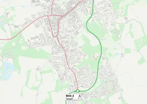 Hill View Gallery: Mole Valley RH4 2 Map