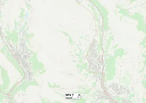Green Way Gallery: Monmouthshire NP4 7 Map