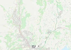 College Road Gallery: Monmouthshire NP4 8 Map