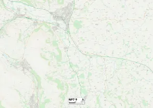 Elms Road Gallery: Monmouthshire NP7 9 Map