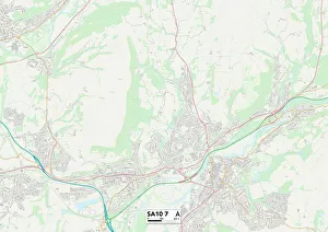 Monks Close Gallery: Neath Port Talbot SA10 7 Map
