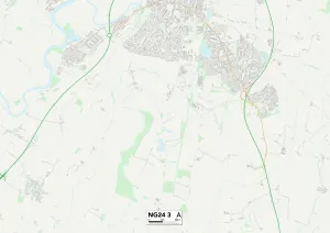 Cottage Close Gallery: Newark and Sherwood NG24 3 Map