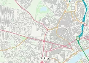 Sunderland Street Gallery: Newcastle NE1 4 Map