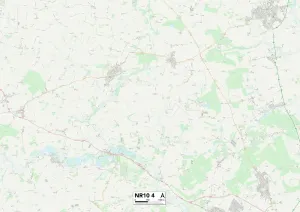 Stony Lane Gallery: Norfolk NR10 4 Map