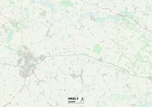 Fern Close Gallery: Norfolk NR20 3 Map